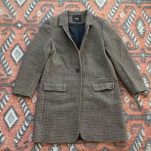 Maje tweed houndstooth coat FR 42 US M or L